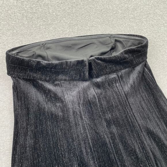 Urban Social Velvet Strapless Mini Dress Womens S Black Shimmer Whimsigoth - Picture 7 of 12